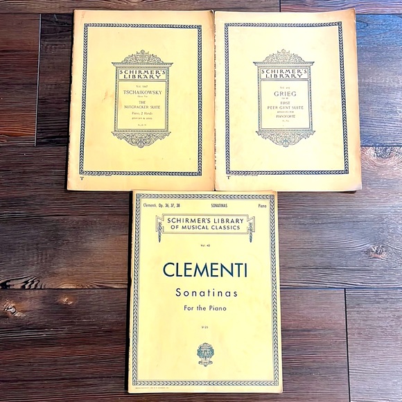 Vtg Schirmer’s Library Piano Sheet Music (3) - Picture 1 of 7
